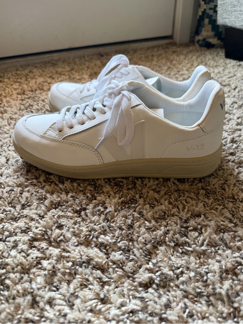 Veja White Sneakers with Beige Sole